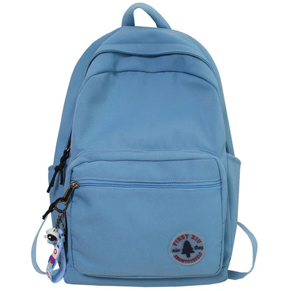 Lady Student Travel Bag Fashion Solid Color Female Laptop Teenage Backpack Cool Girl Cute College Bag Women Kawaii Book Backpack