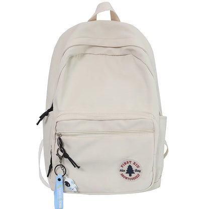 Lady Student Travel Bag Fashion Solid Color Female Laptop Teenage Backpack Cool Girl Cute College Bag Women Kawaii Book Backpack