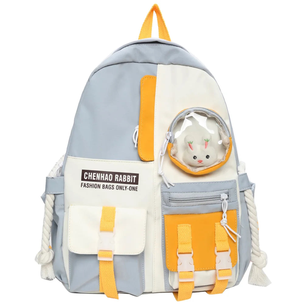 Lady Transparent Travel Bag Cool Fashion Female Laptop Cute Clear Backpack Women Kawaii Colloge Bag Girl School Teenage Backpack