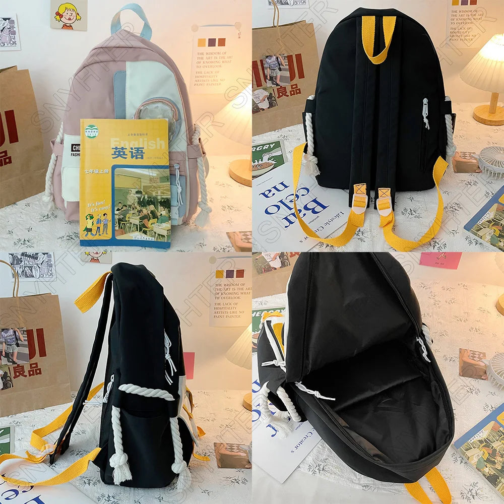 Lady Transparent Travel Bag Cool Fashion Female Laptop Cute Clear Backpack Women Kawaii Colloge Bag Girl School Teenage Backpack
