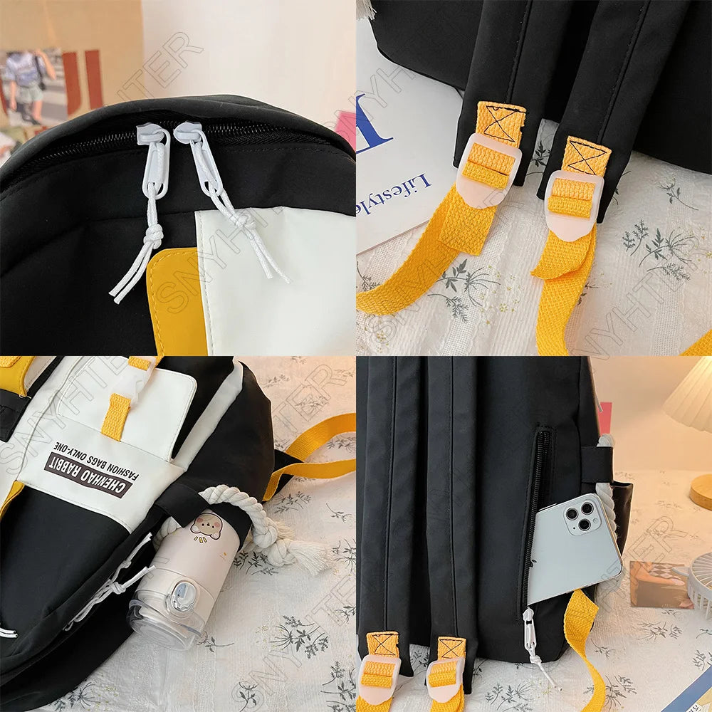 Lady Transparent Travel Bag Cool Fashion Female Laptop Cute Clear Backpack Women Kawaii Colloge Bag Girl School Teenage Backpack