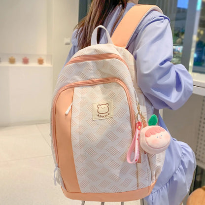 Lady Travel Nylon Waterproof Student Book Backpack Women Kawaii School Bags Fashion Female Cute Laptop Girl College Backpack New
