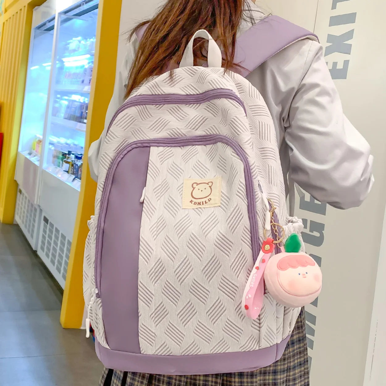 Lady Travel Nylon Waterproof Student Book Backpack Women Kawaii School Bags Fashion Female Cute Laptop Girl College Backpack New