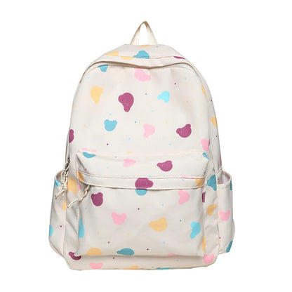 Lady Trendy Cute Cartoon Printing College Backpack New Girl Travel Nylon Book Bag Female Laptop Fashion Women Kawaii School Bags