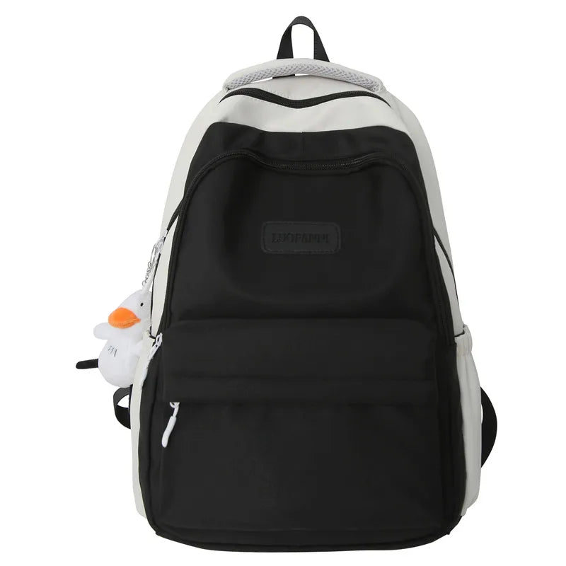 Lady Trendy Purple Waterproof High Capacity Female Travel Book Bag Girl Laptop College Backpack Fashion Women Leisure School Bag