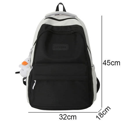Lady Trendy Purple Waterproof High Capacity Female Travel Book Bag Girl Laptop College Backpack Fashion Women Leisure School Bag