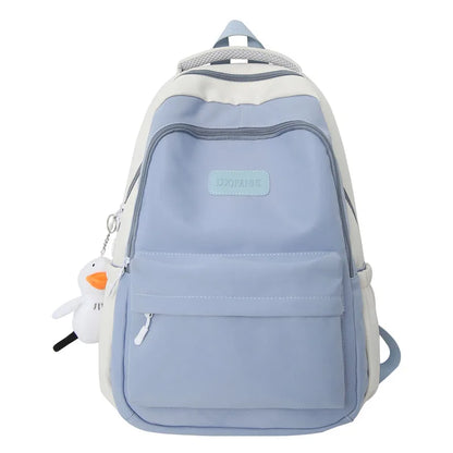 Lady Trendy Purple Waterproof High Capacity Female Travel Book Bag Girl Laptop College Backpack Fashion Women Leisure School Bag