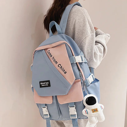 Lady Waterproof Harajuku Backpack Fashion Male Female Cute College Bag Girl Boy Travel School Backpack Men Women Book Bag Trendy