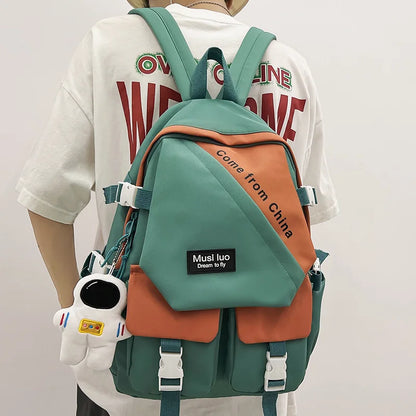 Lady Waterproof Harajuku Backpack Fashion Male Female Cute College Bag Girl Boy Travel School Backpack Men Women Book Bag Trendy