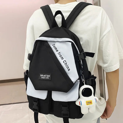 Lady Waterproof Harajuku Backpack Fashion Male Female Cute College Bag Girl Boy Travel School Backpack Men Women Book Bag Trendy