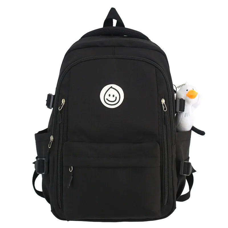 Lady Waterproof Kawaii College Backpack Girl Travel Trendy Nylon Book Bag Women School Fashion Laptop Female Leisure Student Bag