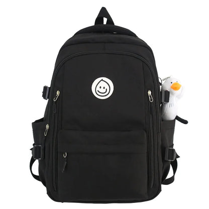 Lady Waterproof Kawaii College Backpack Girl Travel Trendy Nylon Book Bag Women School Fashion Laptop Female Leisure Student Bag