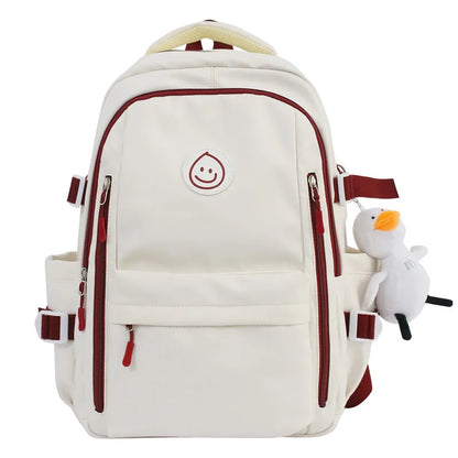 Lady Waterproof Kawaii College Backpack Girl Travel Trendy Nylon Book Bag Women School Fashion Laptop Female Leisure Student Bag