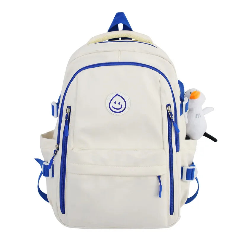 Lady Waterproof Kawaii College Backpack Girl Travel Trendy Nylon Book Bag Women School Fashion Laptop Female Leisure Student Bag