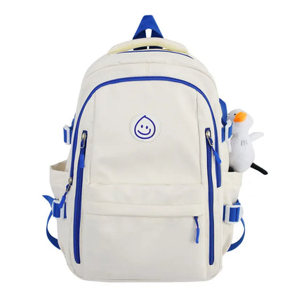 Lady Waterproof Kawaii College Backpack Girl Travel Trendy Nylon Book Bag Women School Fashion Laptop Female Leisure Student Bag
