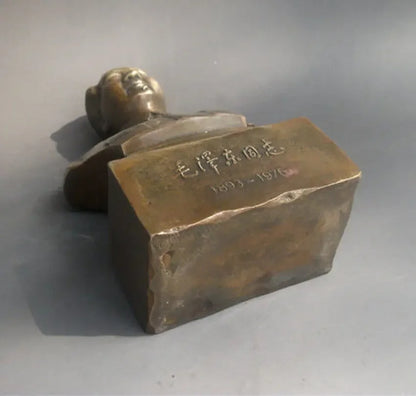 Langka Seiko Ukiran Tembaga Kuningan Bronze 'Ketua Mao Zedong Statue"