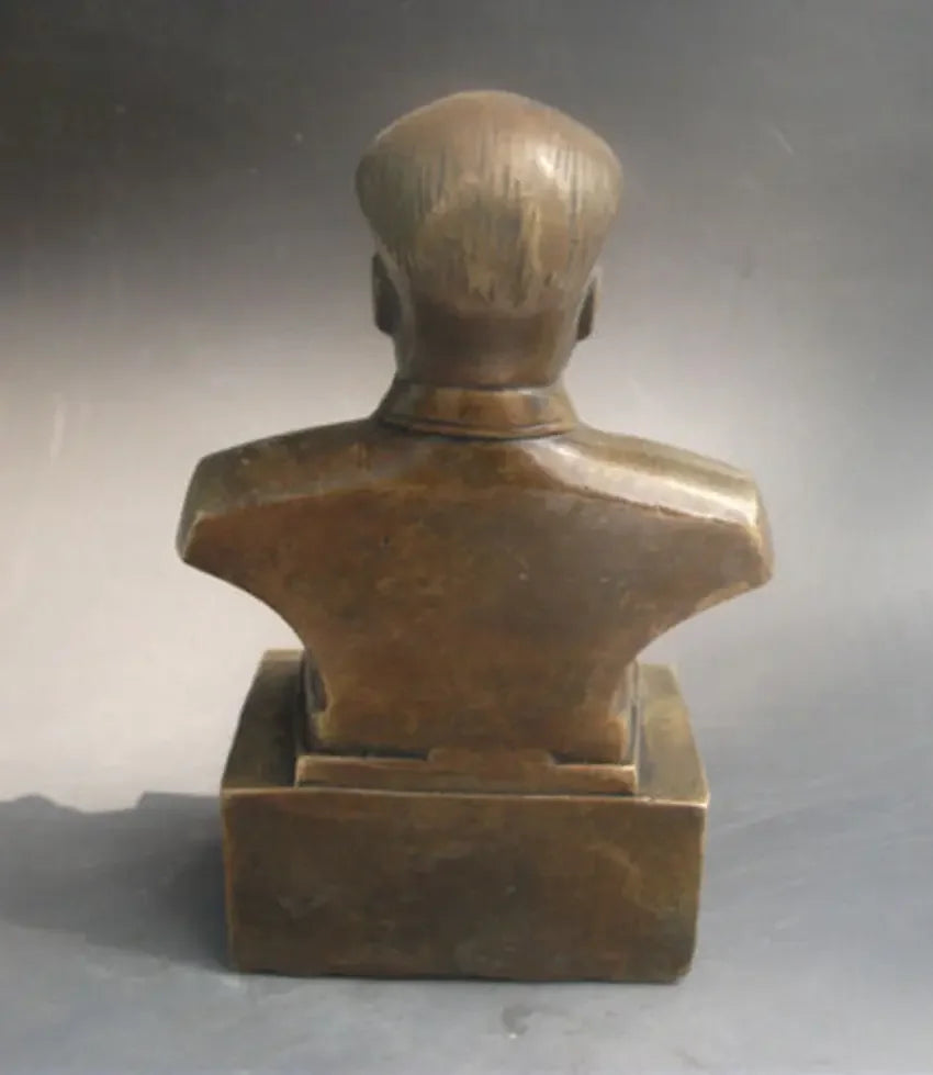 Langka Seiko Ukiran Tembaga Kuningan Bronze 'Ketua Mao Zedong Statue"