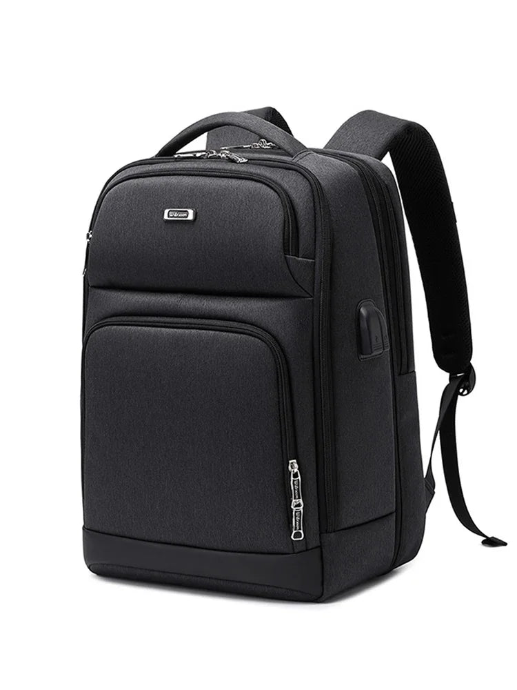 Laptop Backpack 18in Business LeisureTravel Backpacks with USB Port Large Capacity Work Computer Bags for Women Men (Black-C)