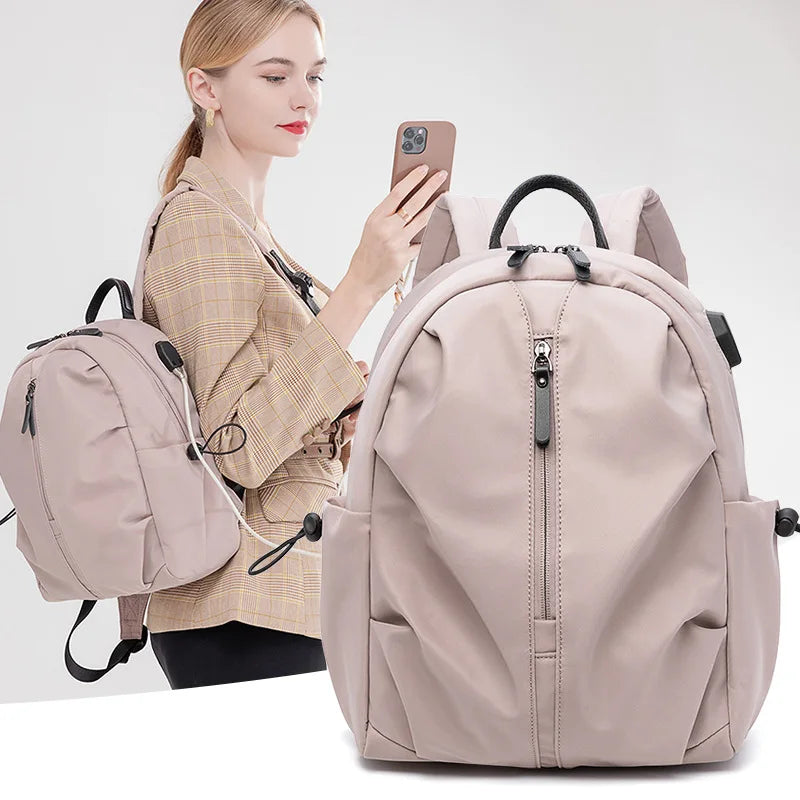 Laptop Backpack For Women Work LIGHT FLIGHT Bookbag Fits 14 Inch Computer Oxford Shool Backpack for Girls Women/Business/College