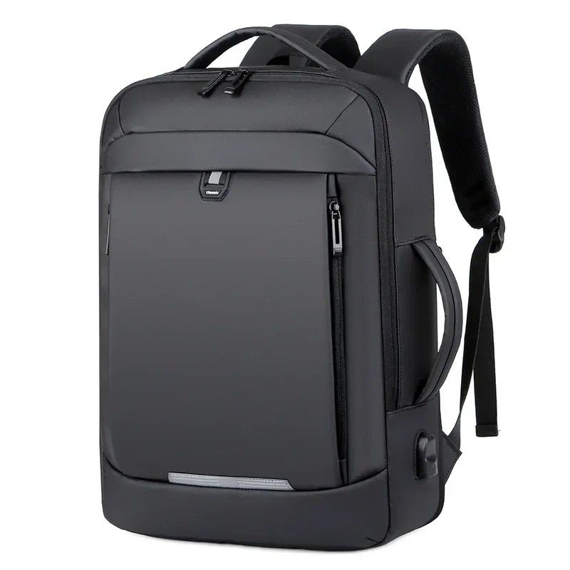 Laptop Backpack Men Expandable Waterproof Bags Notebook 16 17 Inch Charging Men\'s  Business Black Multifunction Work Backpacks
