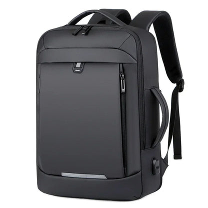 Laptop Backpack Men Expandable Waterproof Bags Notebook 16 17 Inch Charging Men\'s  Business Black Multifunction Work Backpacks