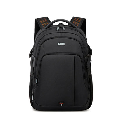 Laptop Backpack for Men Trendy Capacity Casual USB Port Schoolbag Business Backpacks Oxford Wear-resistant Waterproof Travel Bag