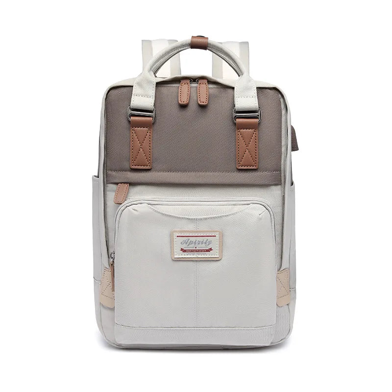 Laptop Backpack for Women 14 15 Inch Laptop Bag with USB Port, Fashion Waterproof School Bag College Backpack
