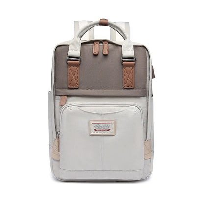 Laptop Backpack for Women 14 15 Inch Laptop Bag with USB Port, Fashion Waterproof School Bag College Backpack