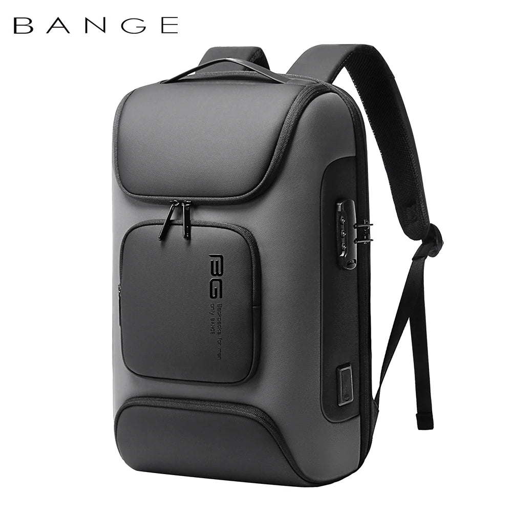 Laptop Business Backpack Men Fashion 15.6 in Office Work Man Backpack Bag Unisex Black Male Password Backpack Women Mochila