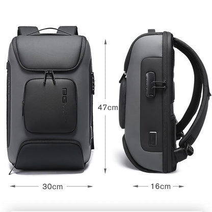 Laptop Business Backpack Men Fashion 15.6 in Office Work Man Backpack Bag Unisex Black Male Password Backpack Women Mochila
