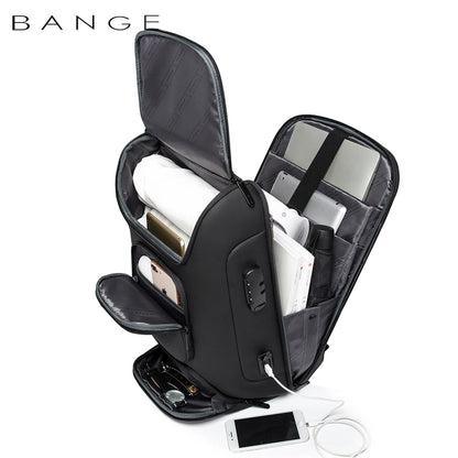 Laptop Business Backpack Men Fashion 15.6 in Office Work Man Backpack Bag Unisex Black Male Password Backpack Women Mochila