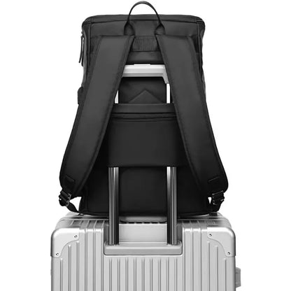 Laptop Casual Backpack for Men 17 Inch,Slim Waterproof Travel Rucksack with USB Charging Port,Anti-Theft Large Work Computer Bag