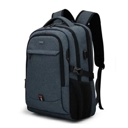 Laptop For Men 17.3''Large Capacity USB Port Business Backpack Oxford Wear-resistant Waterproof Travel Bag