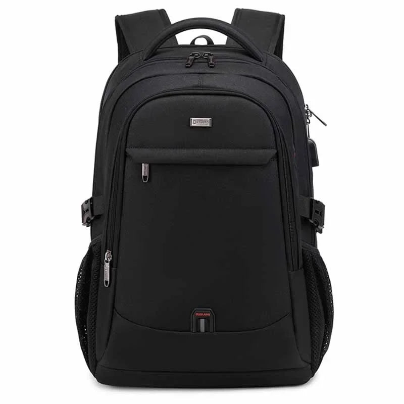 Laptop For Men 17.3''Large Capacity USB Port Business Backpack Oxford Wear-resistant Waterproof Travel Bag