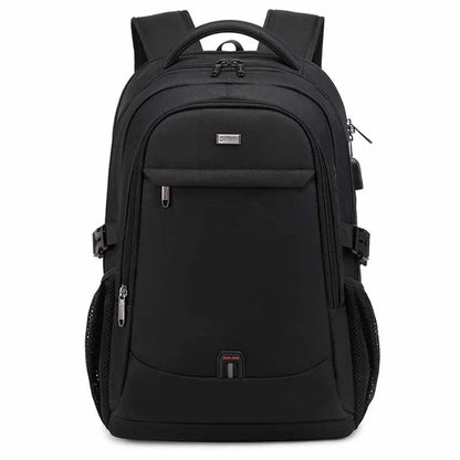 Laptop For Men 17.3''Large Capacity USB Port Business Backpack Oxford Wear-resistant Waterproof Travel Bag