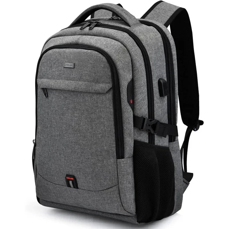 Laptop For Men 17.3''Large Capacity USB Port Business Backpack Oxford Wear-resistant Waterproof Travel Bag