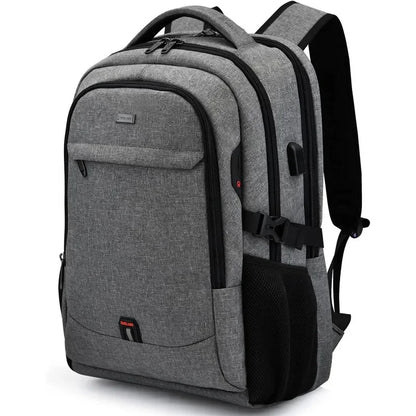 Laptop For Men 17.3''Large Capacity USB Port Business Backpack Oxford Wear-resistant Waterproof Travel Bag