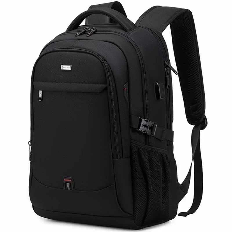Laptop For Men 17.3''Large Capacity USB Port Business Backpack Oxford Wear-resistant Waterproof Travel Bag