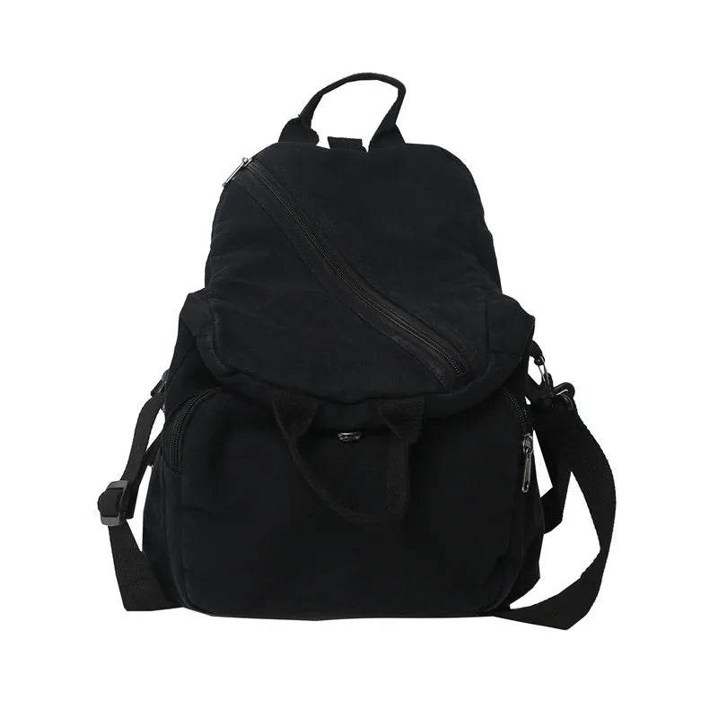 Laptop Girl Travel Brown Bag Fashion Female College Student Backpack Small Cool Women School Bags Ladies Canvas Vintage Backpack