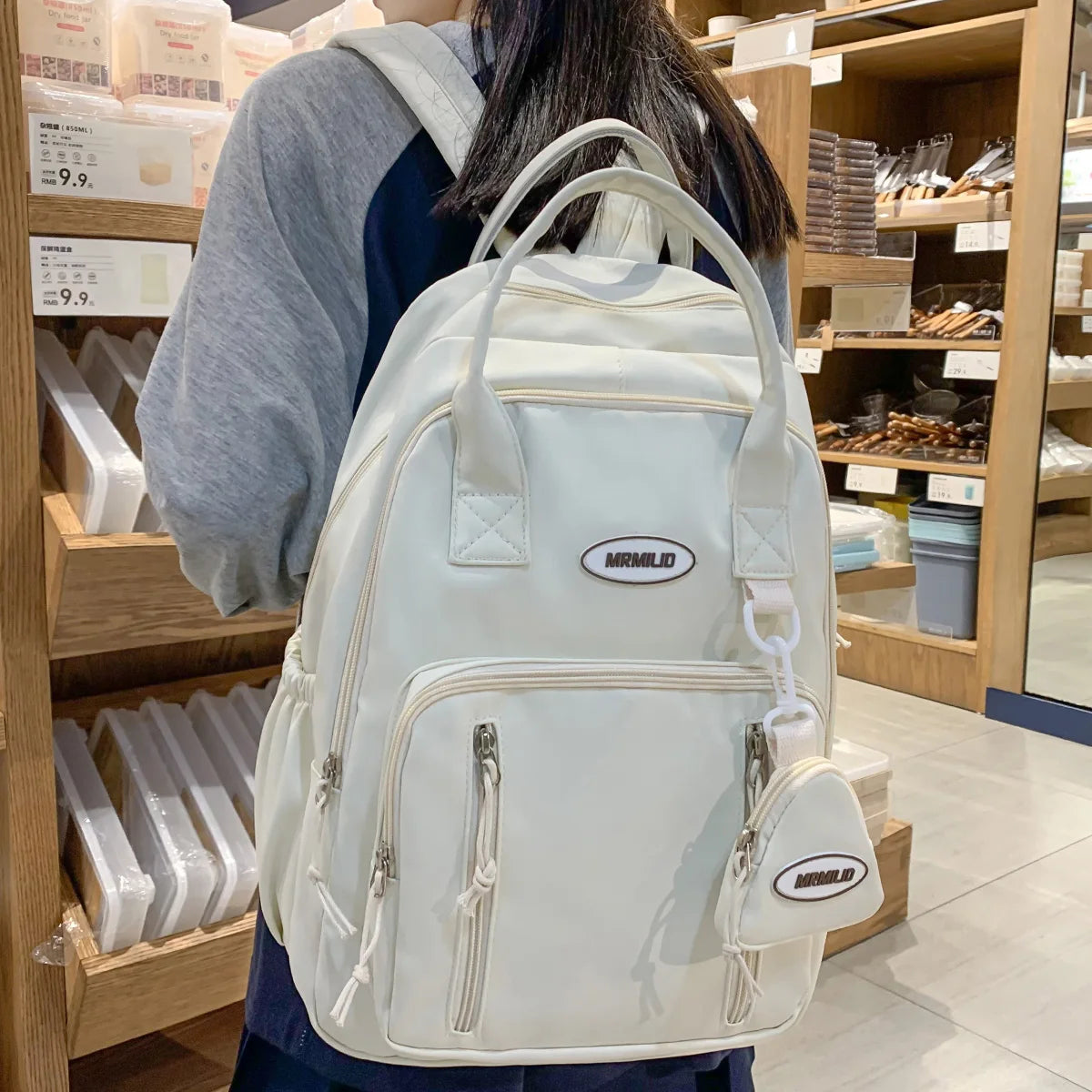 Laptop Pink Female Coin Purse Waterproof Student BookBag Lady Kawaii Fashion Girl Nylon College Backpack Women Travel School Bag
