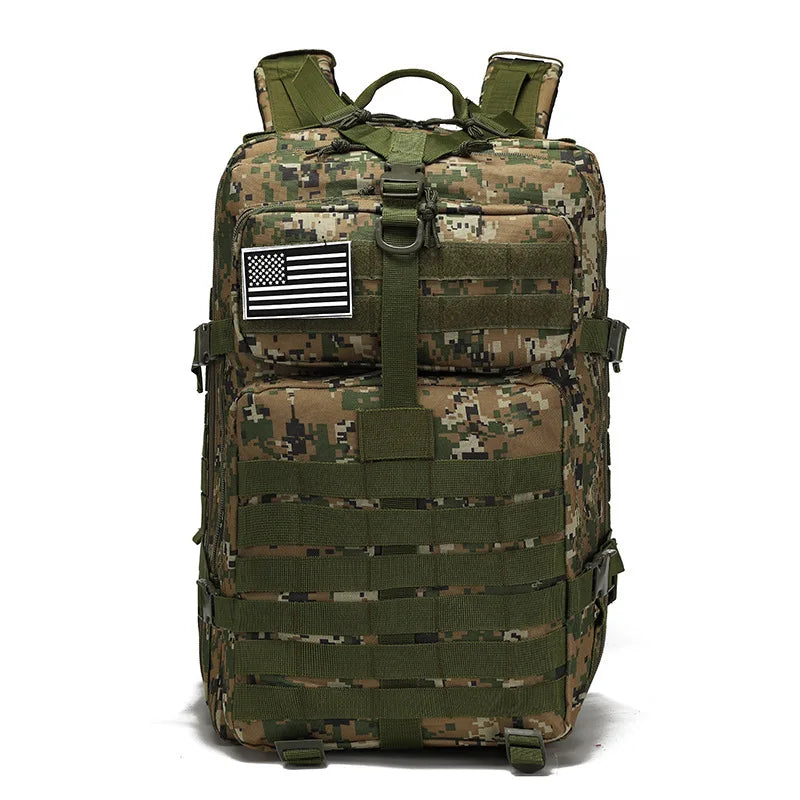 Large 50L Men Military Tactical Backpack 3P Softback Outdoor Waterproof Bug Rucksack Hiking Camping Hunting Backpack Mochila