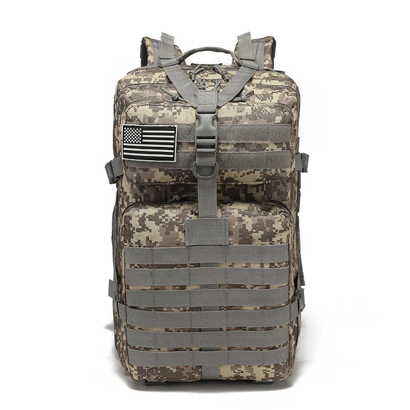 Large 50L Men Military Tactical Backpack 3P Softback Outdoor Waterproof Bug Rucksack Hiking Camping Hunting Backpack Mochila