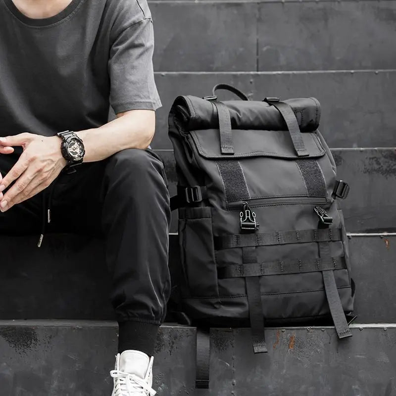 Large Backpack Fashion Man Schoolbag 17in Travel Backpacks Oxford Cloth Male Laptop Rucksack 2023 Sport Student Bagpack