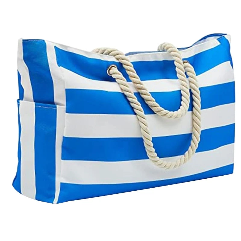 Large Beach Tote for Women Waterproof Sandproof Swim Pool Travel Tote Bags Vacation Beach Bags Multi-functional Summer Beach Bag
