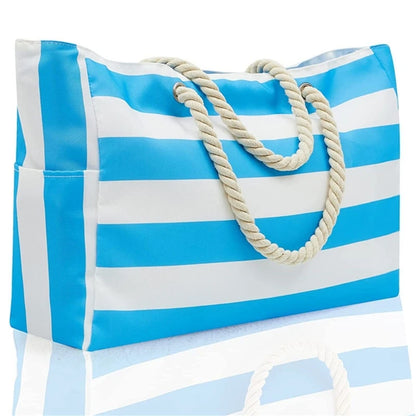 Large Beach Tote for Women Waterproof Sandproof Swim Pool Travel Tote Bags Vacation Beach Bags Multi-functional Summer Beach Bag