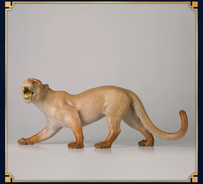 Large COOL high grade leopard Bronze Sculpture home Company Bar bring money thriving business Good luck mascot decorative art
