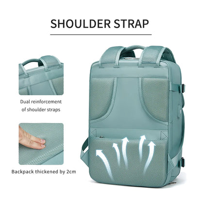 Large Capacity 15.6 16 Inch Laptop Backpack USB Charging Waterproof School Backpack Independent Shoe Bag Mochilas