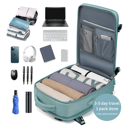 Large Capacity 15.6 16 Inch Laptop Backpack USB Charging Waterproof School Backpack Independent Shoe Bag Mochilas
