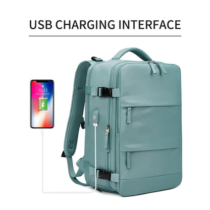 Large Capacity 15.6 16 Inch Laptop Backpack USB Charging Waterproof School Backpack Independent Shoe Bag Mochilas