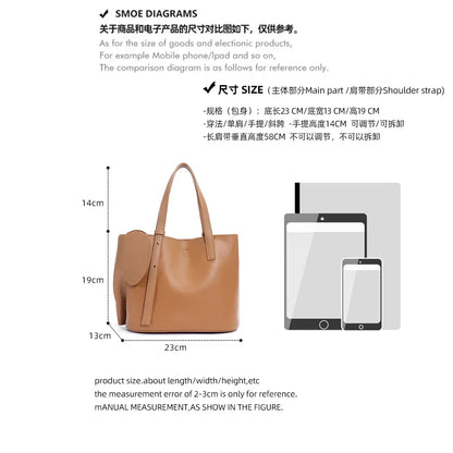 Large Capacity 2024 New Genuine Leather Women's Bag Tote Bag Handbag Ladies Hand Bags  Designer Bags Luxury